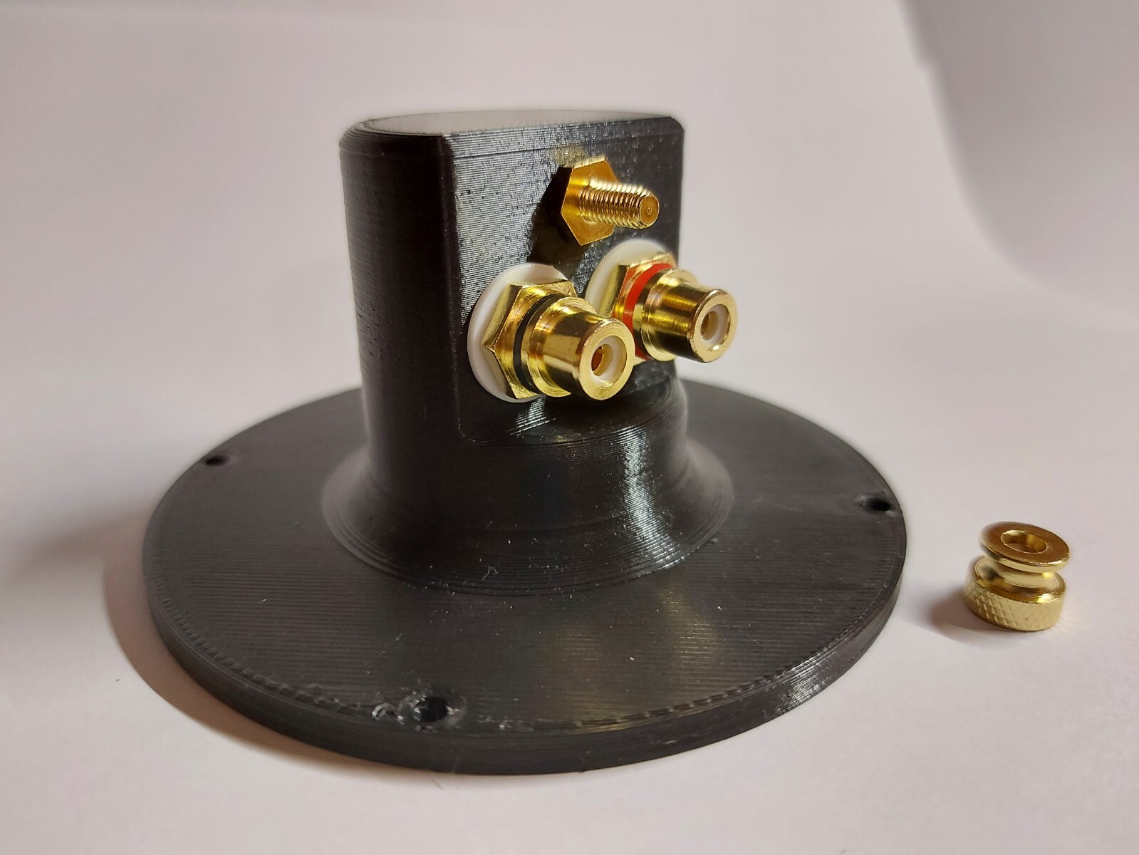 1x KIT RCA BOX Technics SL-1200 SL-1210 MK1 MK2 MK3 MK4 MK5 SUPPORTO + RCA / GND