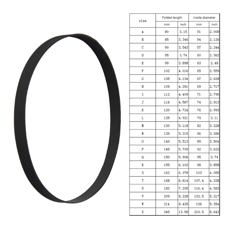 Durable Rubber Turntable Belt Replacement for Maintenance Belt-Driven Turntables