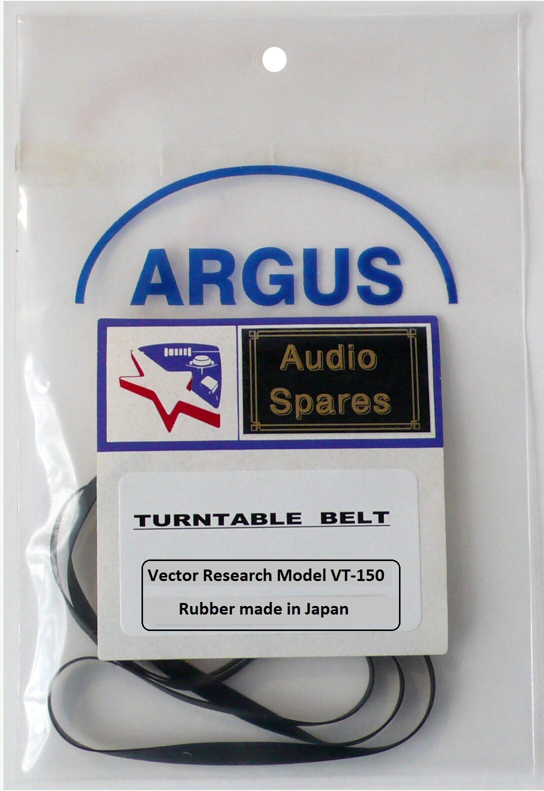 Turntable Belt for a Vector Research Turntable Model VT 150 , VT-150