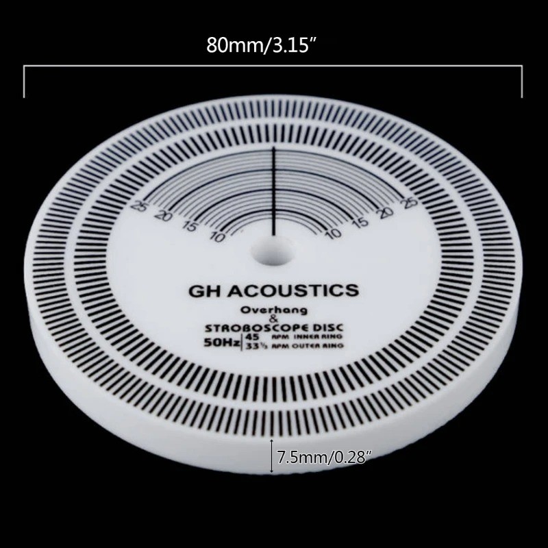 Turntables Phono Speed Test Calibration Stroboscope Disc Detect Rotational Speed