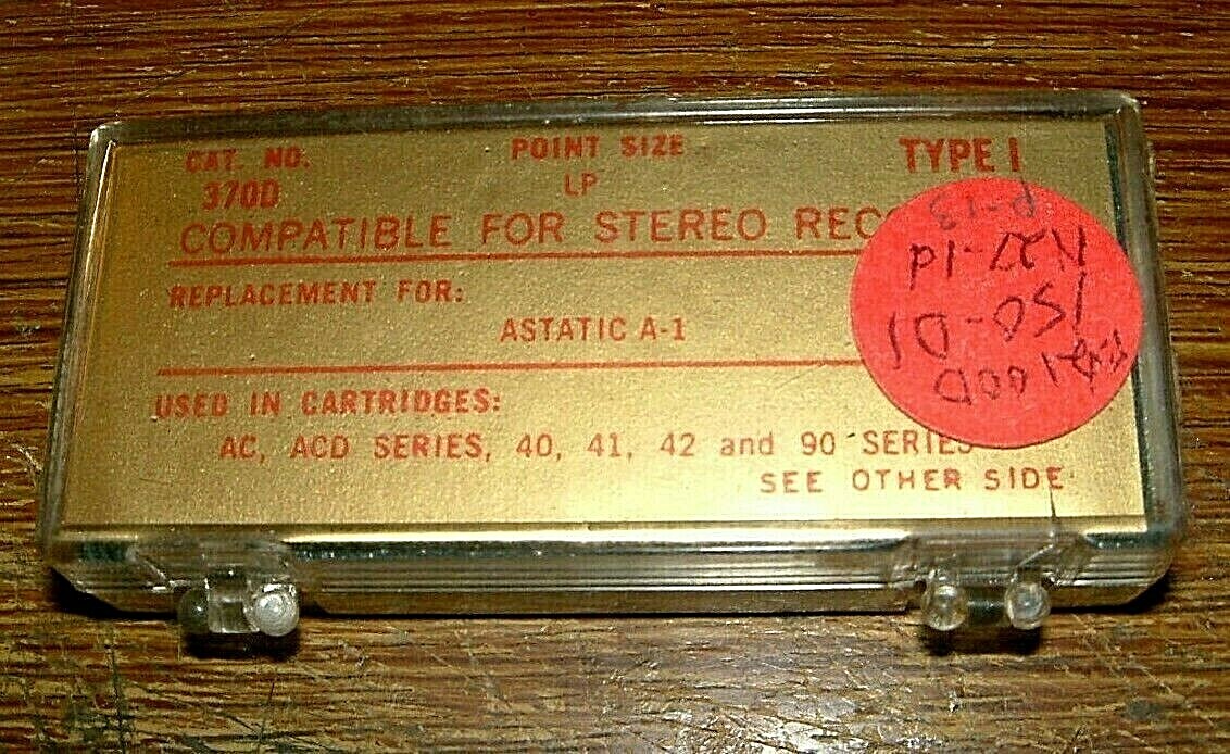 Turntable Needle, AS-1D for Astatic N27-1d in ACD AC 40 41 90tb, EV2100D 150-D1